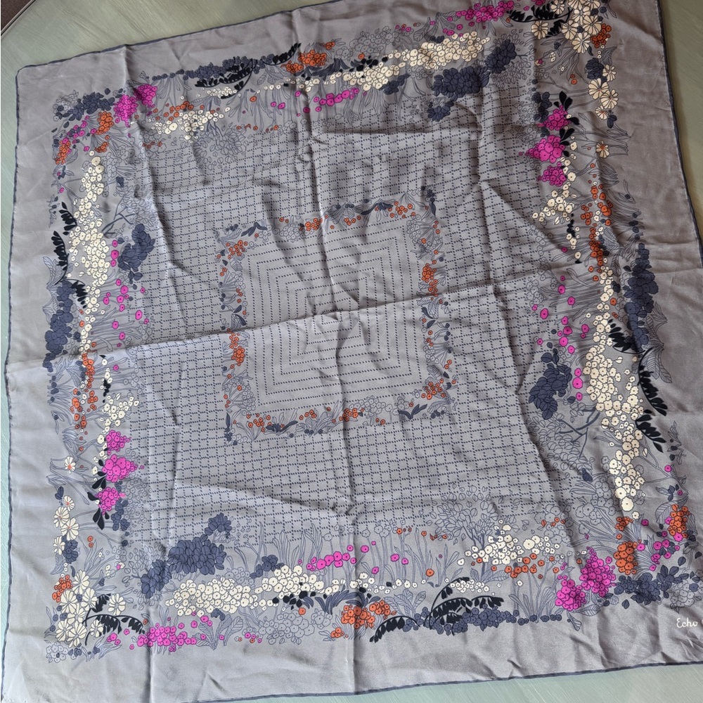 100% Silk Vintage Scarf